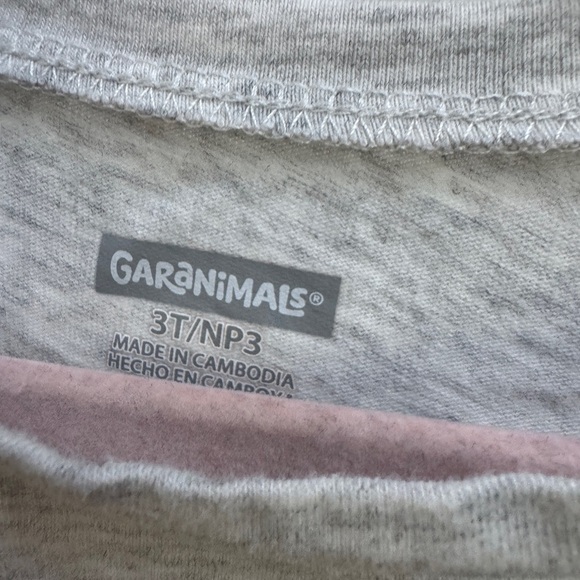 NWOT Garanimals 3T Girls Gray Love is My Superpower Valentine Short Sleeve Tee - Picture 3 of 5